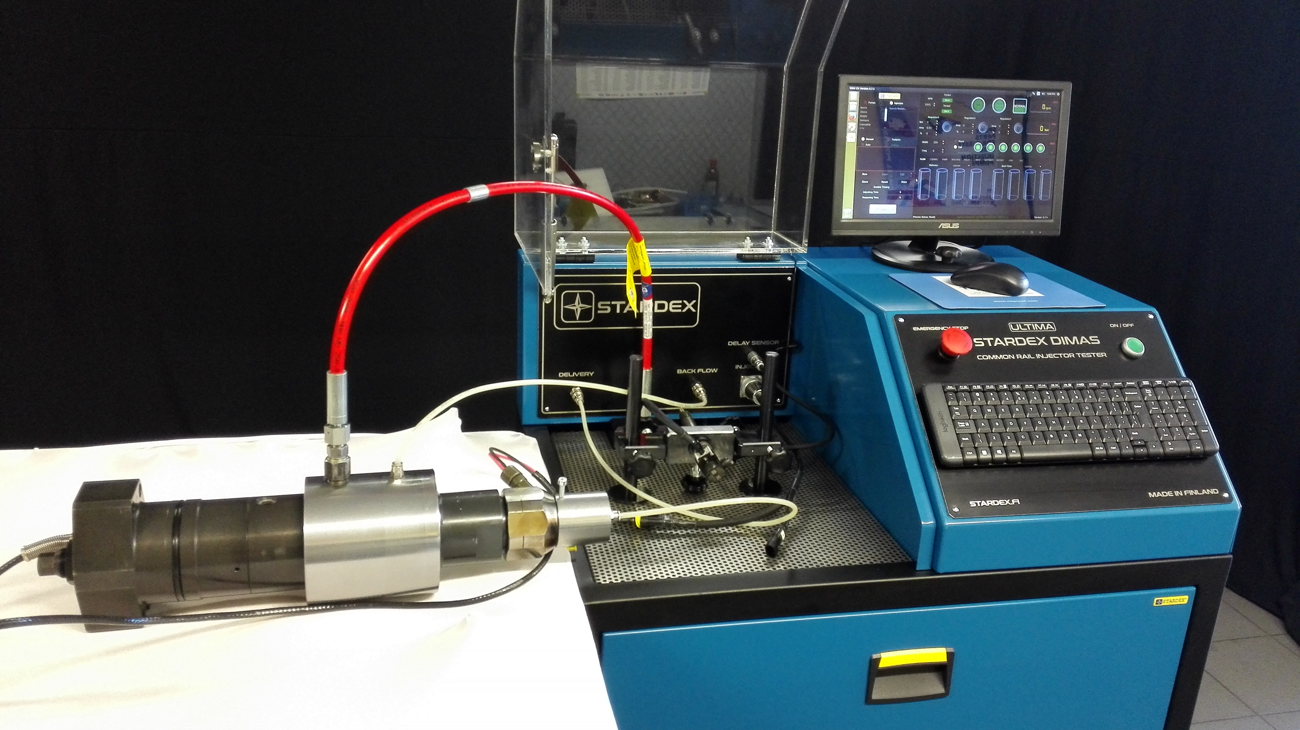 Stardex test equipment for modern diesel systems test L'Orange Wärtsilä dual-fuel Common Rail injector