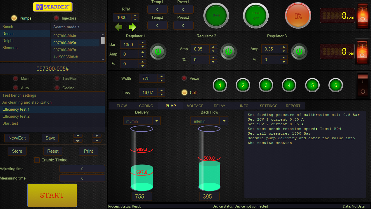 Stardex Test Equipment Stardex Common Rail diesel test equipment